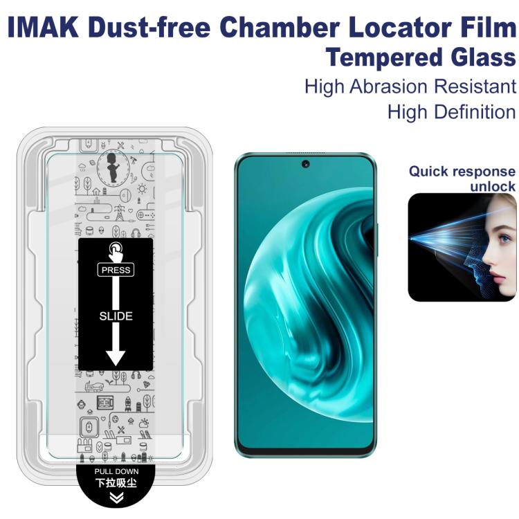 For Huawei Enjoy 70 Pro imak Dust-free Chamber Locator H Series Tempered Glass Film