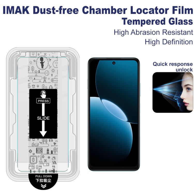 For Huawei Enjoy 80 imak Dust-free Chamber Locator H Series Tempered Glass Film