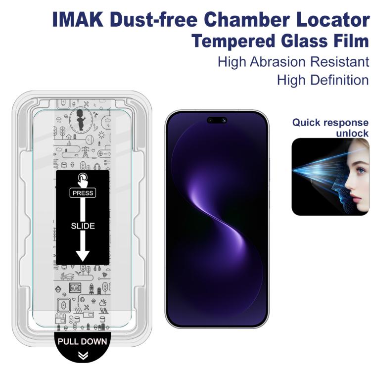 For Huawei nova 15 Pro imak Dust-free Chamber Locator H Series Tempered Glass Film
