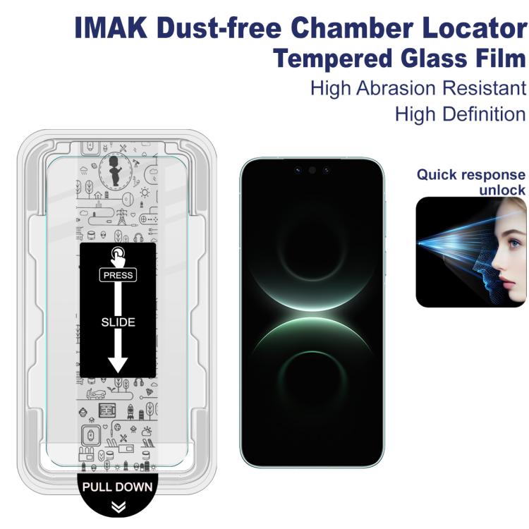 For Huawei Mate 80/Mate 80 Pro imak Dust-free Chamber Locator H Series Tempered Glass Film