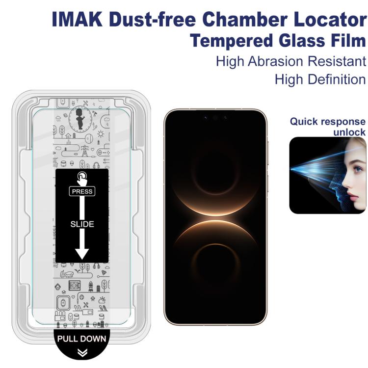 For Huawei Mate 80 Pro Max imak Dust-free Chamber Locator H Series Tempered Glass Film