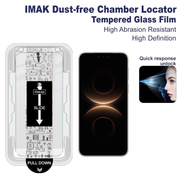 For Huawei Mate 80 Pro Max Wind imak Dust-free Chamber Locator H Series Tempered Glass Film
