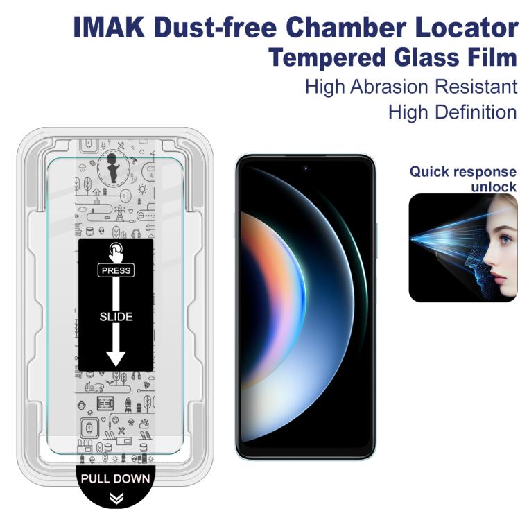 For Huawei Enjoy 90 Plus/90 5G imak Dust-free Chamber Locator H Series Tempered Glass Film