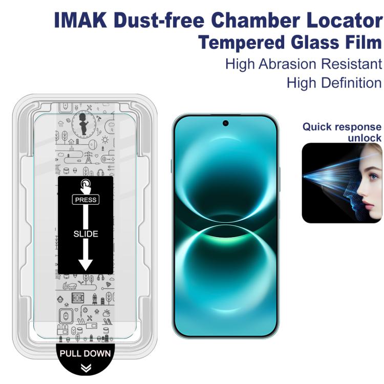 For Huawei Enjoy 90 Pro Max 5G imak Dust-free Chamber Locator H Series Tempered Glass Film