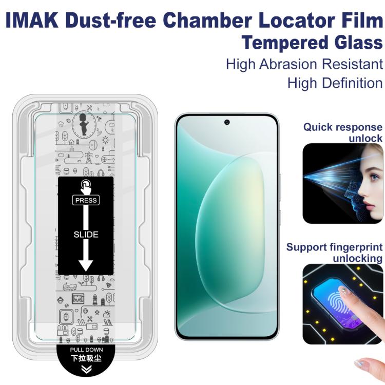 For Honor 300 imak Dust-free Chamber Locator H Series Tempered Glass Film