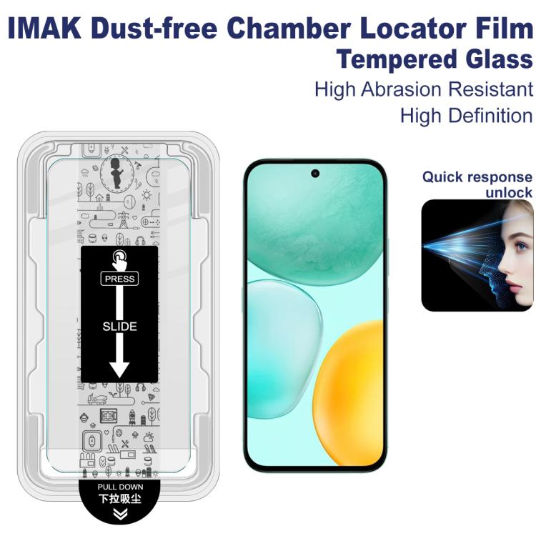 For Honor X6c 4G imak Dust-free Chamber Locator H Series Tempered Glass Film
