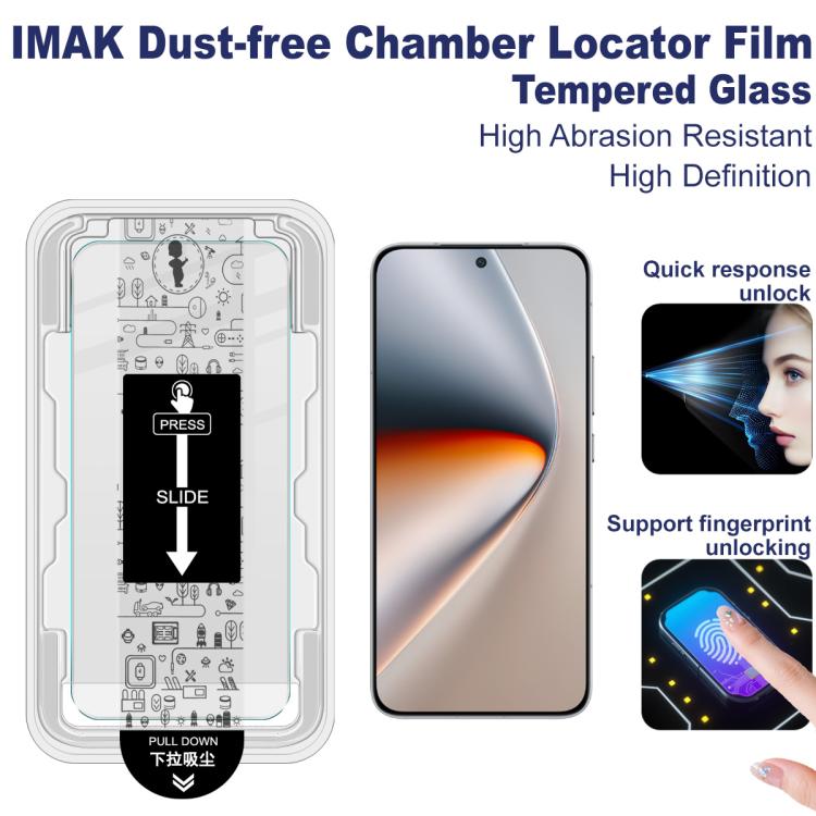 For Honor GT Pro imak Dust-free Chamber Locator H Series Tempered Glass Film