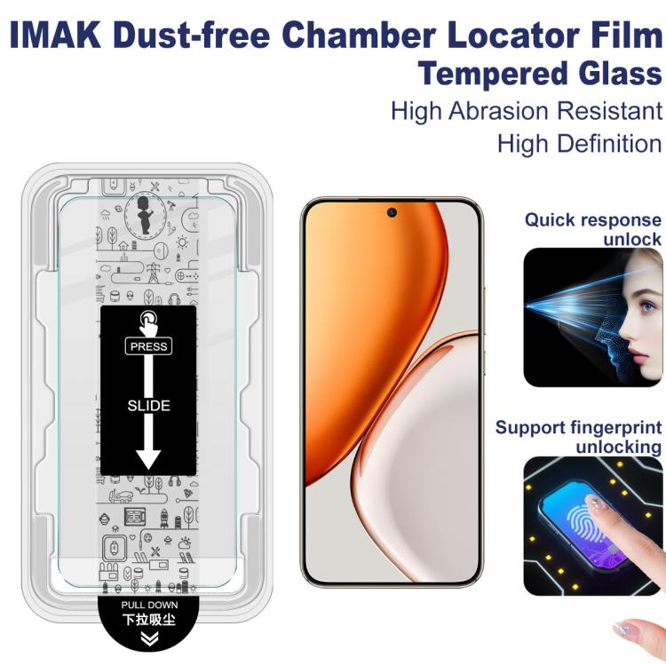 For Honor X70 5G imak Dust-free Chamber Locator H Series Tempered Glass Film