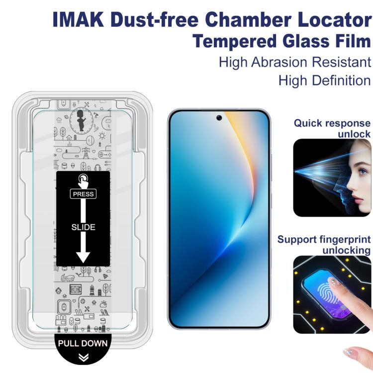 For Honor Win 5G/Win RT 5G imak Dust-free Chamber Locator H Series Tempered Glass Film