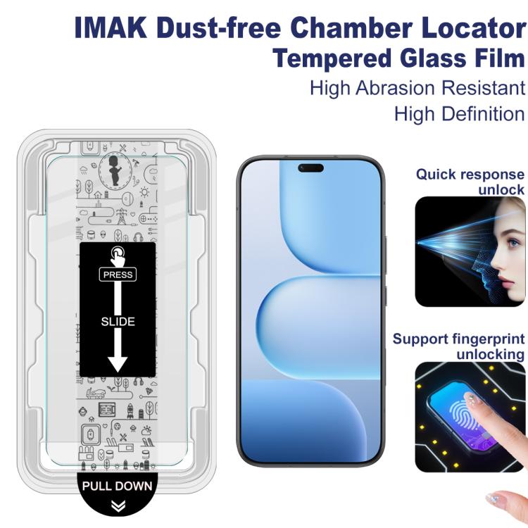 For Honor 600 Lite Global imak Dust-free Chamber Locator H Series Tempered Glass Film