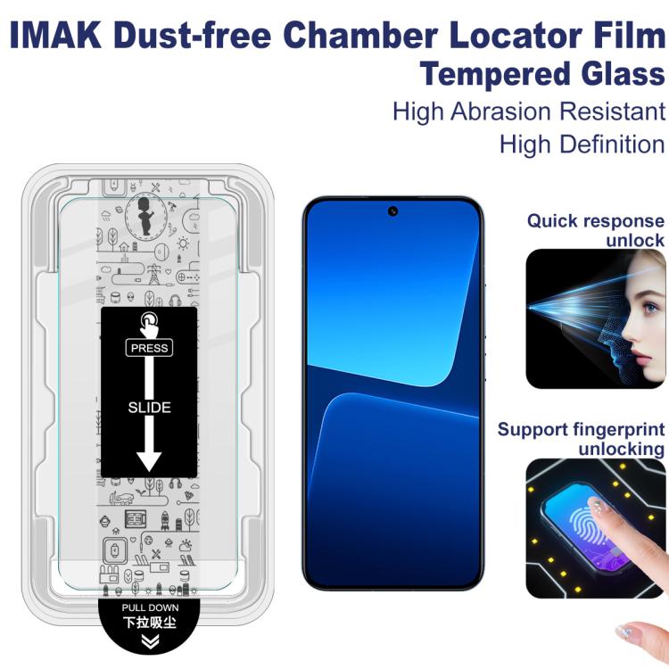 For Xiaomi 13 / 14 imak Dust-free Chamber Locator H Series Tempered Glass Film