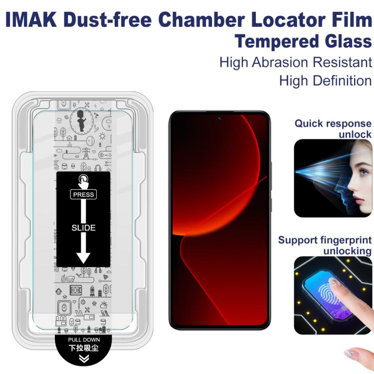 For Xiaomi 13T / 13T Pro imak Dust-free Chamber Locator H Series Tempered Glass Film