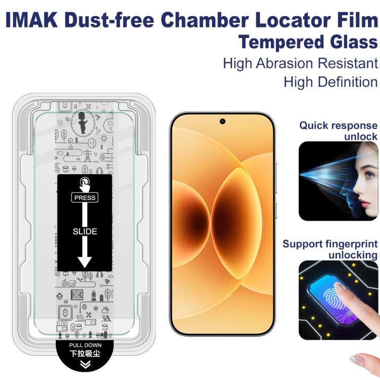 For Xiaomi 17 / 17 Pro imak Dust-free Chamber Locator H Series Tempered Glass Film