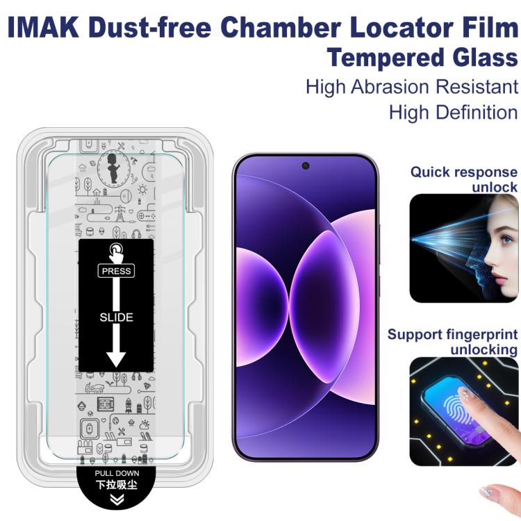 For Xiaomi 17 Pro Max imak Dust-free Chamber Locator H Series Tempered Glass Film