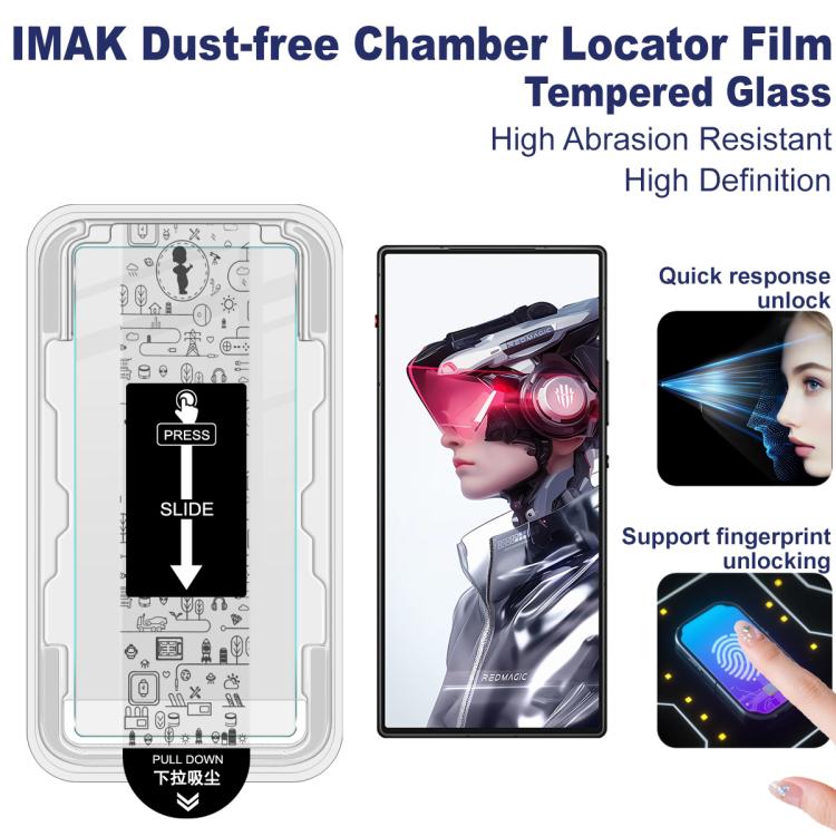 For ZTE nubia RedMagic 10 Air imak Dust-free Chamber Locator H Series Tempered Glass Film