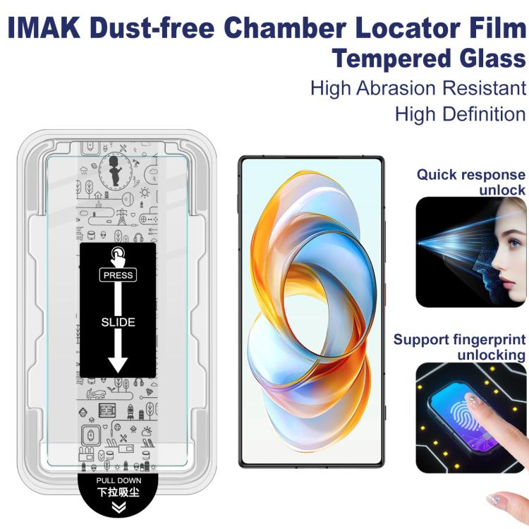 For ZTE nubia Z70 Ultra imak Dust-free Chamber Locator H Series Tempered Glass Film