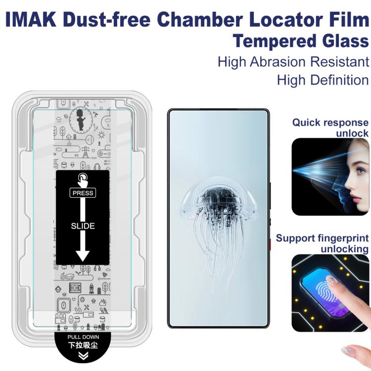 For ZTE nubia Z80 Ultra imak Dust-free Chamber Locator H Series Tempered Glass Film