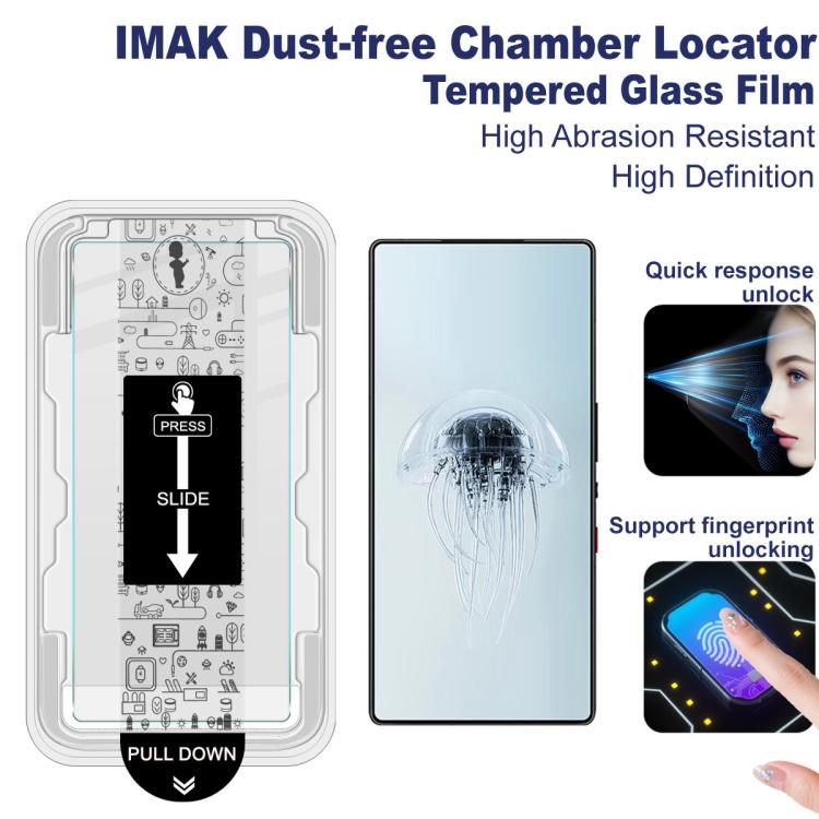 For ZTE nubia RedMagic 11 Air imak Dust-free Chamber Locator H Series Tempered Glass Film