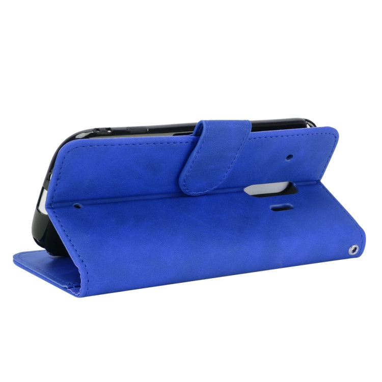 For Fujitsu F-42A / F-01L Solid Color Skin Feel Magnetic Buckle Horizontal Flip Calf Texture PU Leather Case with Holder & Card Slots & Wallet