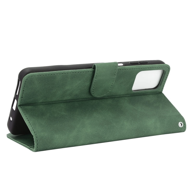 For Motorola Moto G9 Plus Solid Color Skin Feel Magnetic Buckle Horizontal Flip Calf Texture PU Leather Case with Holder & Card Slots & Wallet