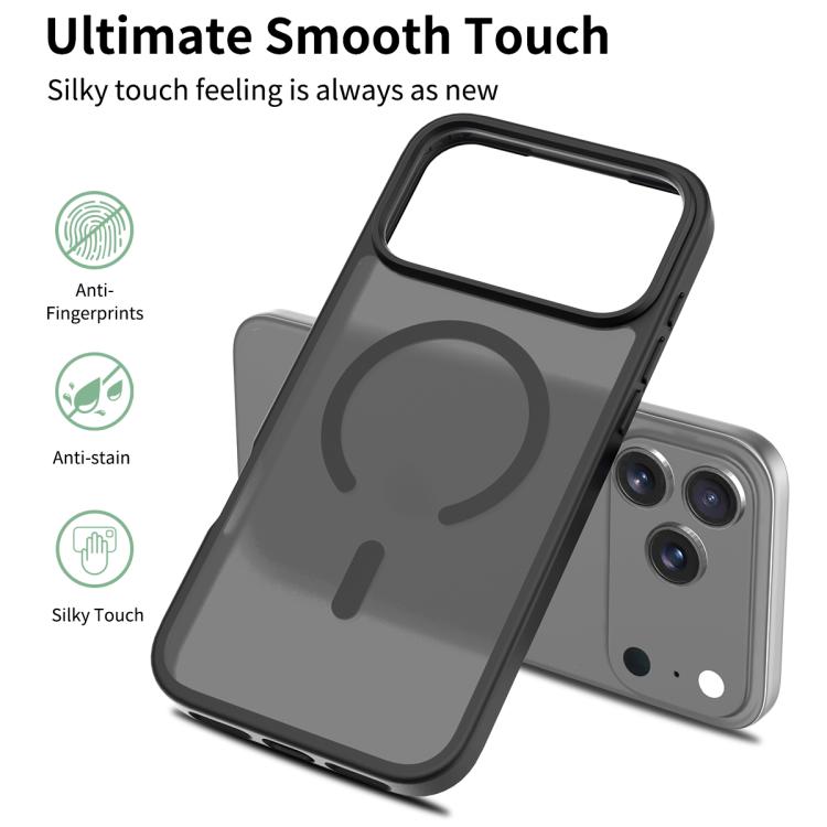 For iPhone 17 Pro Max Skin Feel TPU Hybrid PC MagSafe Phone Case