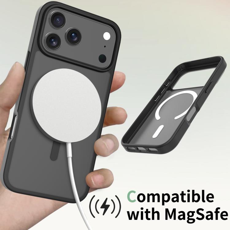 For iPhone 17 Pro Max Skin Feel TPU Hybrid PC MagSafe Phone Case
