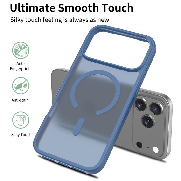 For iPhone 17 Pro Max Skin Feel TPU Hybrid PC MagSafe Phone Case