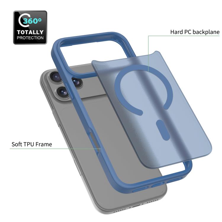 For iPhone 17 Pro Max Skin Feel TPU Hybrid PC MagSafe Phone Case