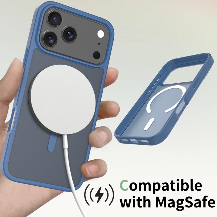 For iPhone 17 Pro Max Skin Feel TPU Hybrid PC MagSafe Phone Case