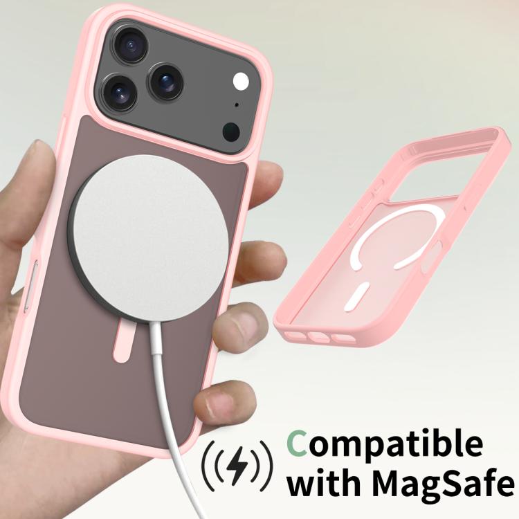 For iPhone 17 Pro Max Skin Feel TPU Hybrid PC MagSafe Phone Case