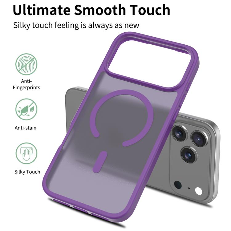 For iPhone 17 Pro Max Skin Feel TPU Hybrid PC MagSafe Phone Case