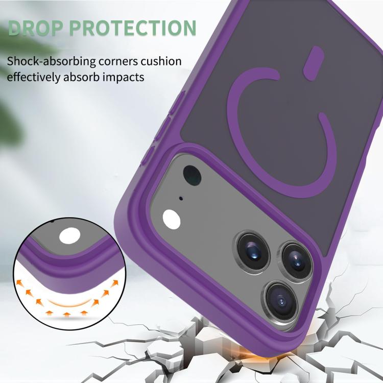 For iPhone 17 Pro Max Skin Feel TPU Hybrid PC MagSafe Phone Case