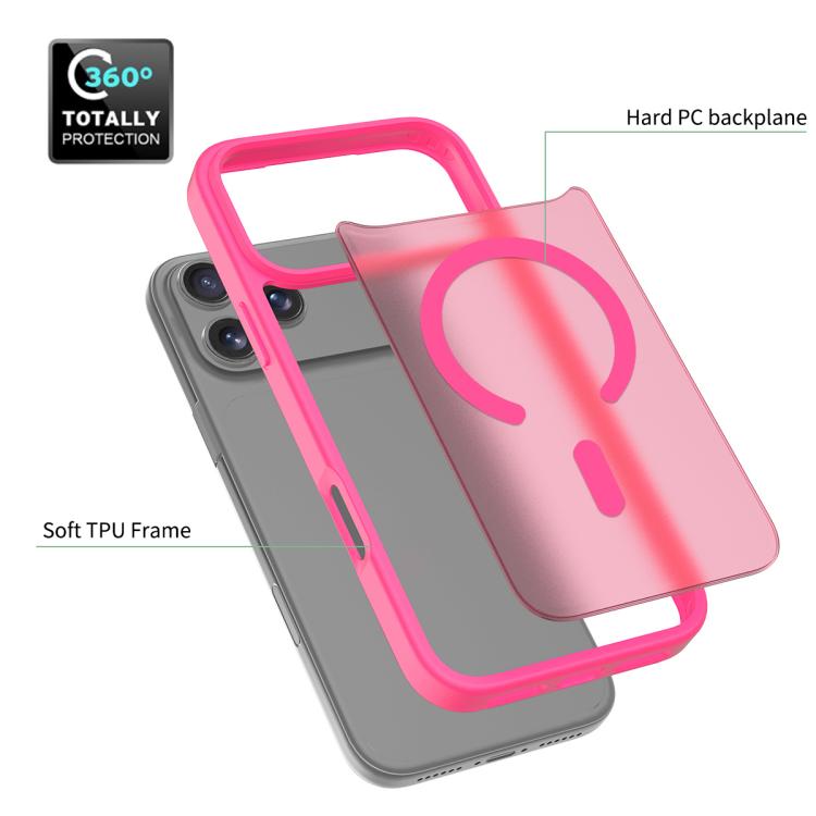 For iPhone 17 Pro Max Skin Feel TPU Hybrid PC MagSafe Phone Case