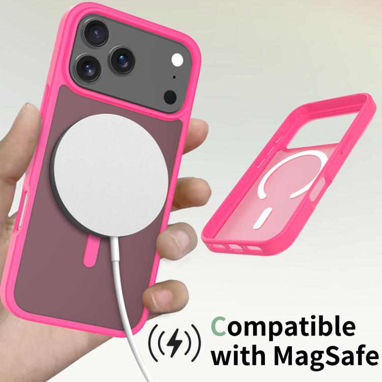 For iPhone 17 Pro Max Skin Feel TPU Hybrid PC MagSafe Phone Case