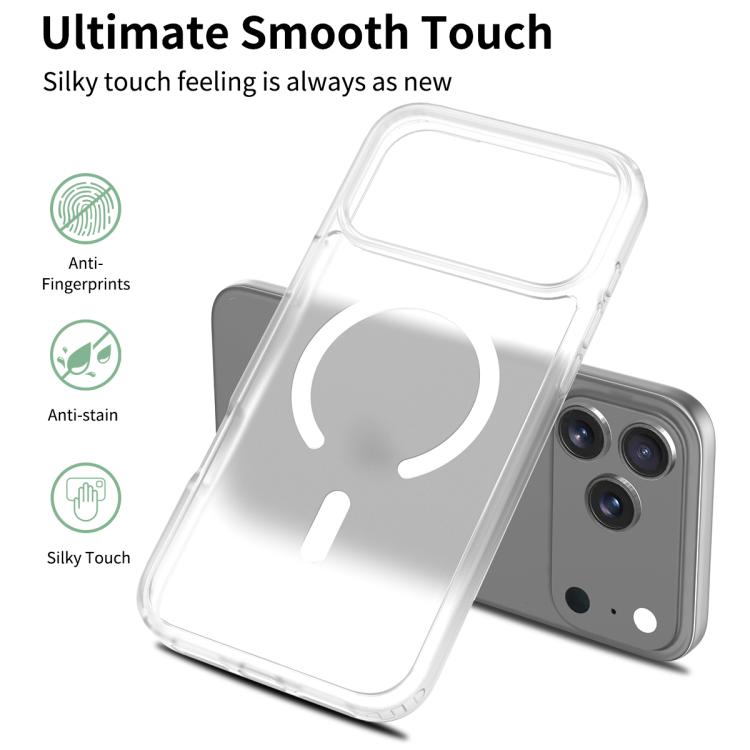 For iPhone 17 Pro Max Skin Feel TPU Hybrid PC MagSafe Phone Case