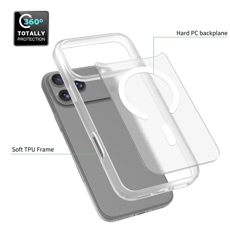 For iPhone 17 Pro Max Skin Feel TPU Hybrid PC MagSafe Phone Case