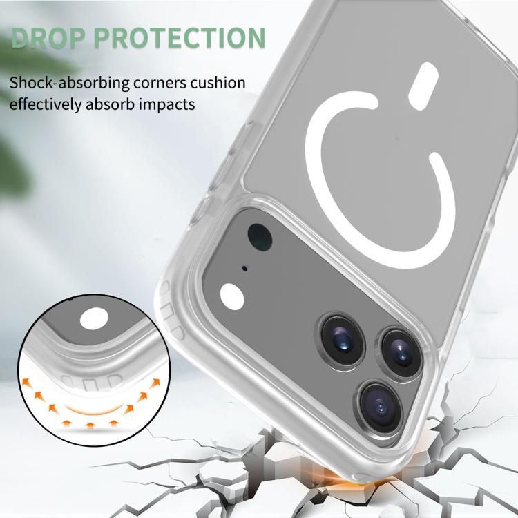 For iPhone 17 Pro Max Skin Feel TPU Hybrid PC MagSafe Phone Case