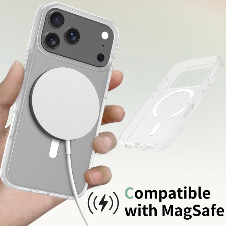 For iPhone 17 Pro Max Skin Feel TPU Hybrid PC MagSafe Phone Case