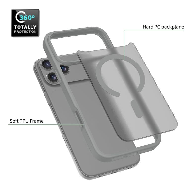 For iPhone 17 Pro Max Skin Feel TPU Hybrid PC MagSafe Phone Case