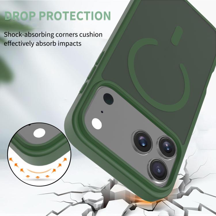 For iPhone 17 Pro Max Skin Feel TPU Hybrid PC MagSafe Phone Case