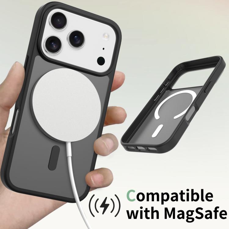 For iPhone 17 Pro Skin Feel TPU Hybrid PC MagSafe Phone Case