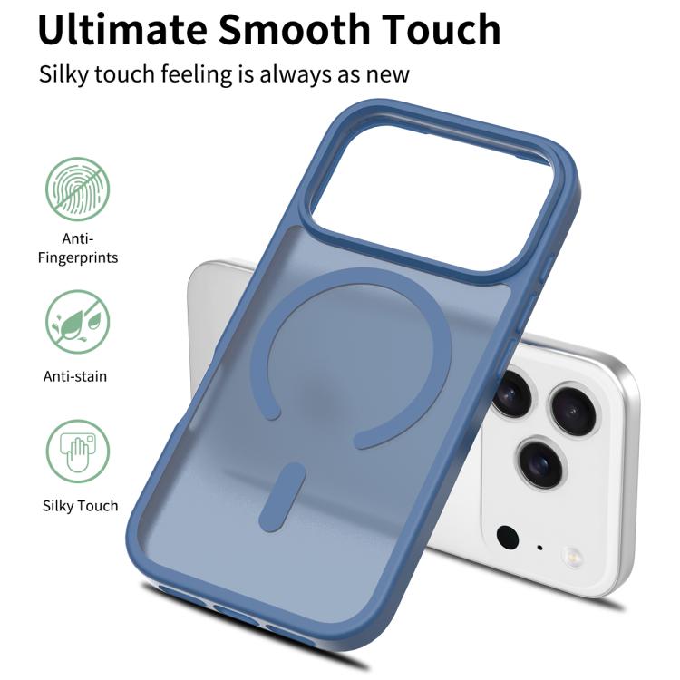 For iPhone 17 Pro Skin Feel TPU Hybrid PC MagSafe Phone Case