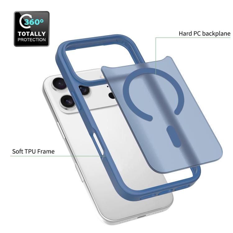 For iPhone 17 Pro Skin Feel TPU Hybrid PC MagSafe Phone Case
