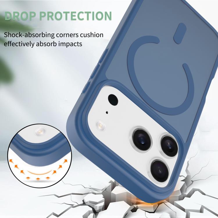 For iPhone 17 Pro Skin Feel TPU Hybrid PC MagSafe Phone Case