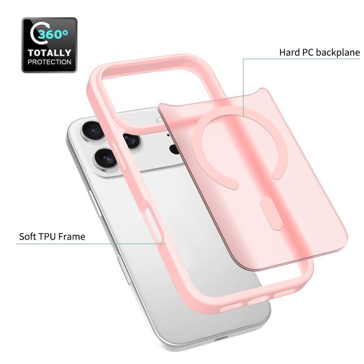 For iPhone 17 Pro Skin Feel TPU Hybrid PC MagSafe Phone Case