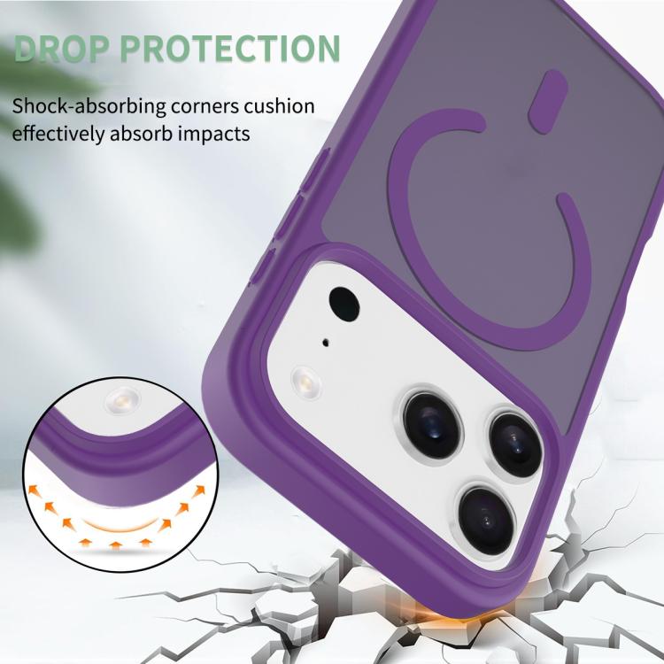 For iPhone 17 Pro Skin Feel TPU Hybrid PC MagSafe Phone Case