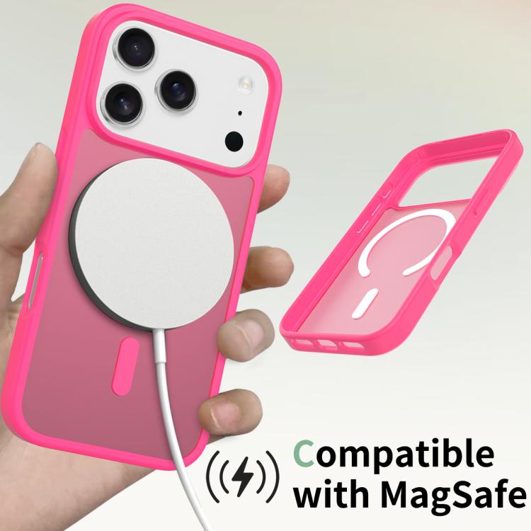 For iPhone 17 Pro Skin Feel TPU Hybrid PC MagSafe Phone Case
