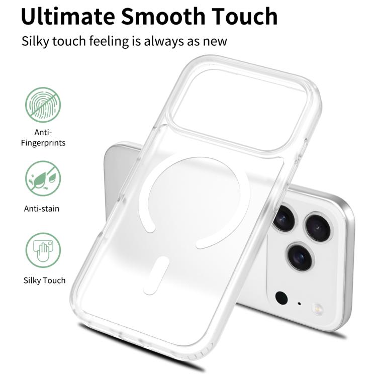 For iPhone 17 Pro Skin Feel TPU Hybrid PC MagSafe Phone Case