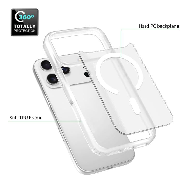 For iPhone 17 Pro Skin Feel TPU Hybrid PC MagSafe Phone Case