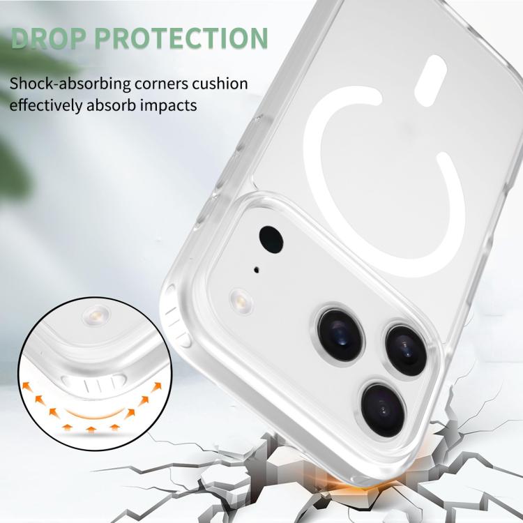 For iPhone 17 Pro Skin Feel TPU Hybrid PC MagSafe Phone Case